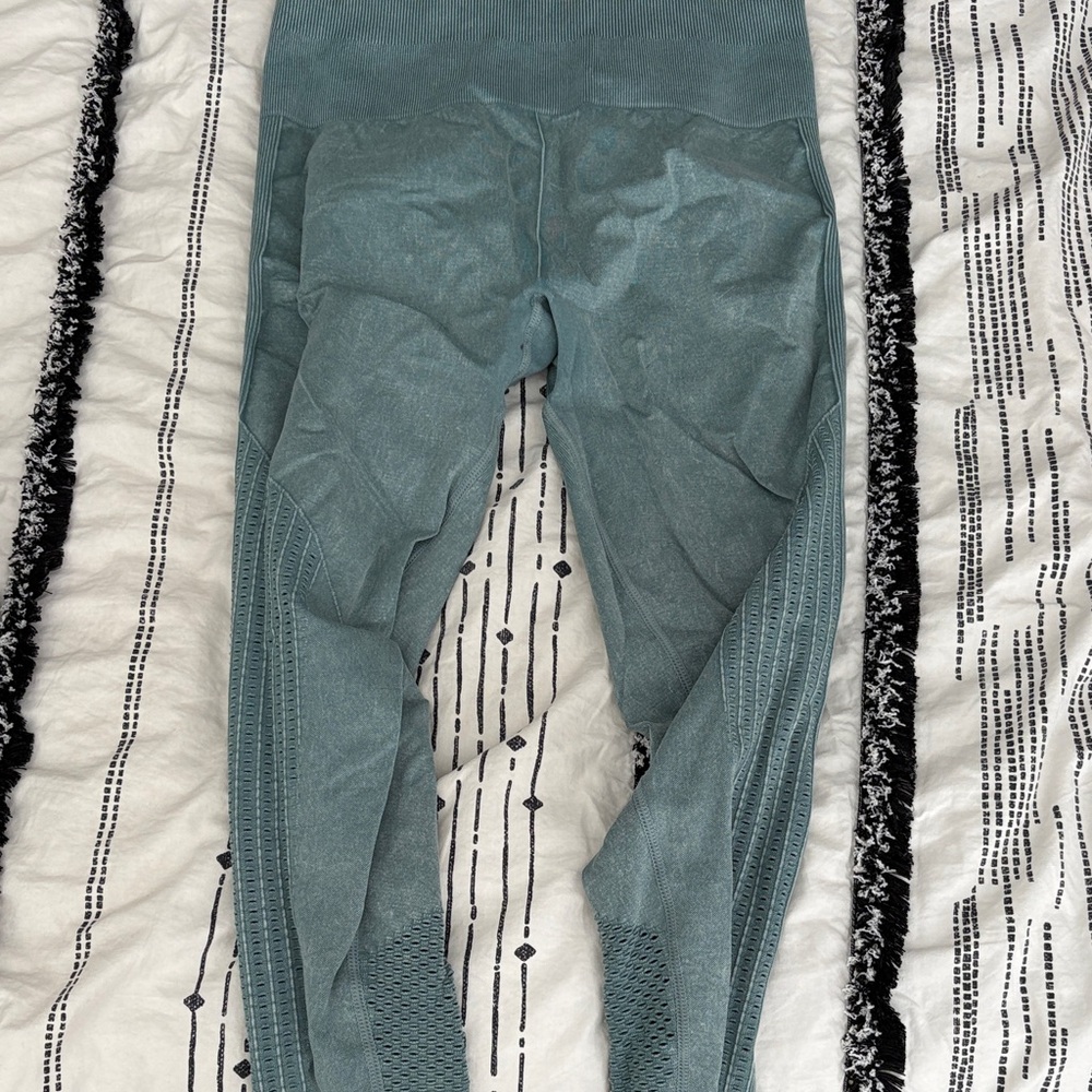 Fabletics Teal Green Seamless Leggings